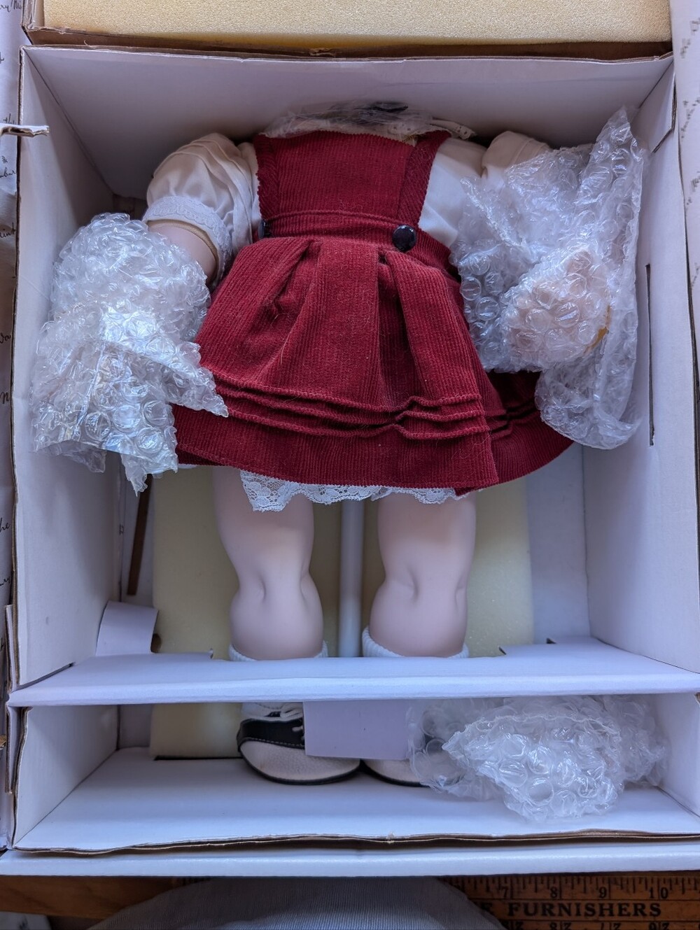 1995 Cabbage Patch Kids Jennifer Sue Porcelain Doll Complete w/ COA Original Box - Picture 2 of 13